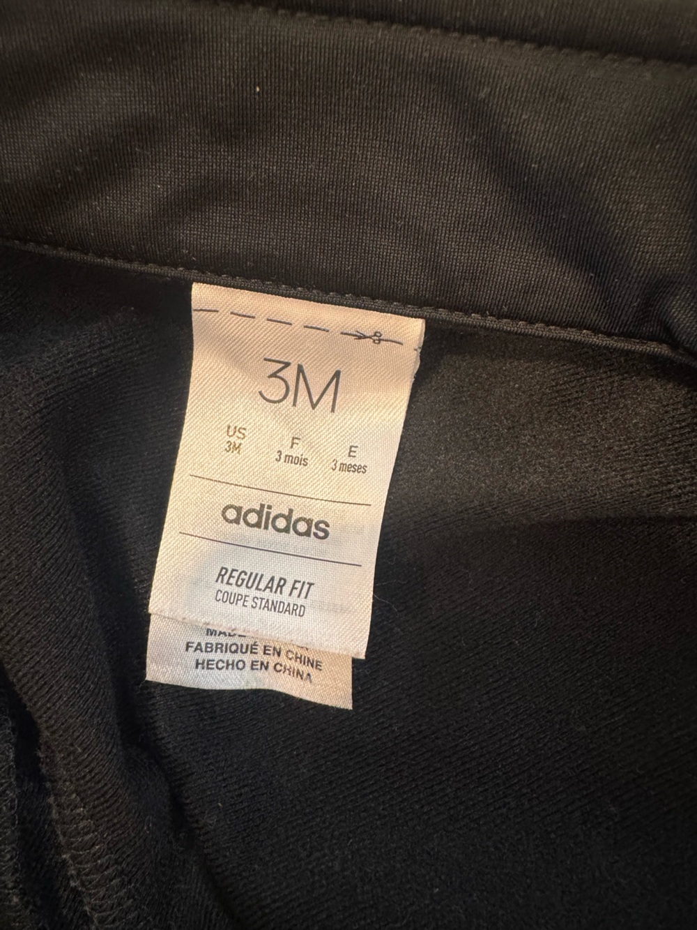 adidas Kids Black Sweatpants with Camo Side Stripes - Picture 3 of 3